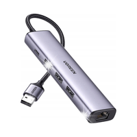 Wielofunkcyjny HUB adapter rozdzielacz USB 3.0 - 3x USB Ethernet RJ-45 USB-
