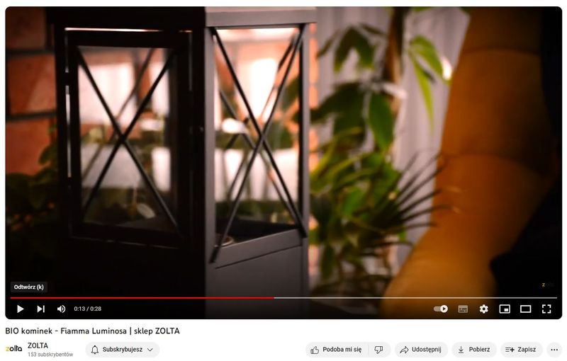 Biokominek Fiamma Luminosa zdjęcie 13