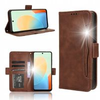 Etui z klapką niktrade do Tecno Spark 20 Pro brązowy