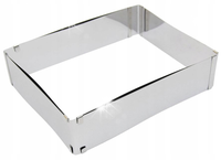 FORMA REGULOWANA DO PIECZENIA CIASTA TORTU STALOWA 24-46x20-38 cm