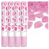 TUBY STRZELAJĄCE płatki róż RÓŻOWE KONFETTI ŚLUB PIERWSZY TANIEC 40cm x4szt