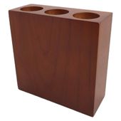 Organizer na Biurko na Długopisy Drewniany Kwiaty