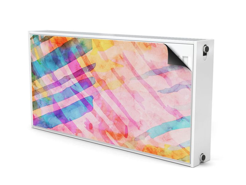 Maskownica MAGNETYCZNA Na Kaloryfer Akwarelowa Abstrakcja 100cm x 60cm zdjęcie 2