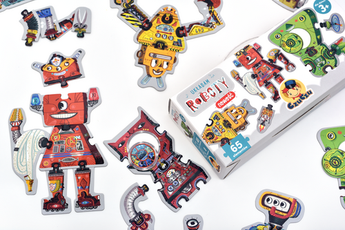 Czuczu Układam roboty puzzle na Arena.pl