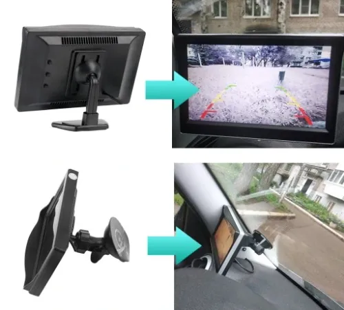 MONITOR EKRAN SAMOCHODOWY AHD LCD 5" CVBS AHD 1080P na Arena.pl