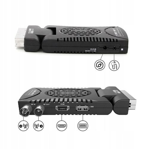 Tuner Dekoder Satelitarny DVB-T2 HEVC H.265 WiFi Telewizji Naziemnej na Arena.pl