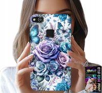 ETUI DO HUAWEI P10 LITE - KWIECISTE WZORY RÓŻEKWIATKI CASE + SZKŁO