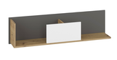 Półka Wisząca Młodzieżowa 116 cm Artisan + Biel + Antracyt FINKS ML