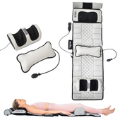 Mata do masażu wibracyjna podgrzewana na fotel łóżko z pilotem