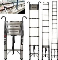 Drabina teleskopowa 5 mz hakiem stal 150 kg