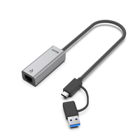 Unitek Hybrydowy adapter USB-C/USB-A do sieci Gigabit Ethernet 2,5G