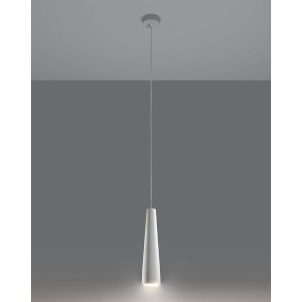 Biała lampa wisząca SL.0845 ceramiczna do sypialni nad łóżko zdjęcie 2
