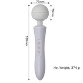 Stymulator-Massager Ultra Powerful -Big Usb White 20 Function