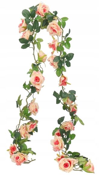 RÓŻA RÓŻE GIRLANDA RÓŻ 170CM SZTUCZNE KWIATY zdjęcie 1