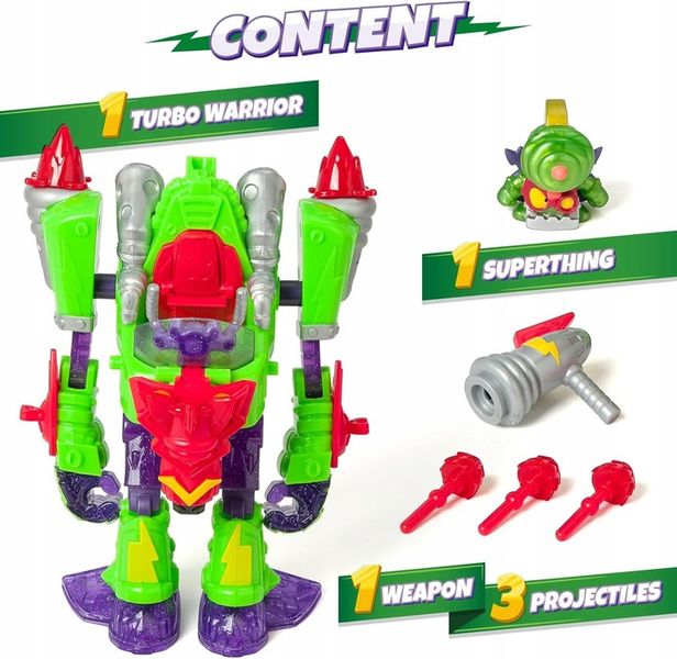 Super Zings Things Zestaw Robot Turbo Warrior Speed Transformujący zdjęcie 3