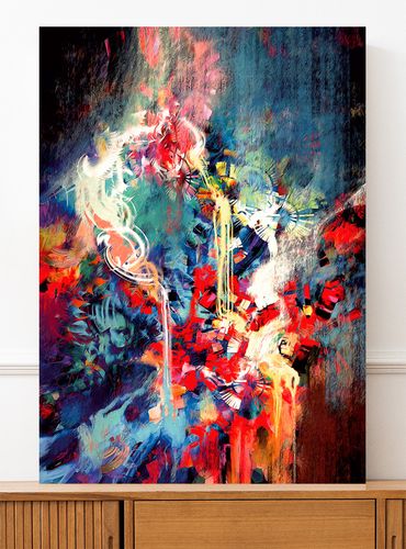 Obraz na płótnie abstrakcja malarska 80x120 cm na Arena.pl