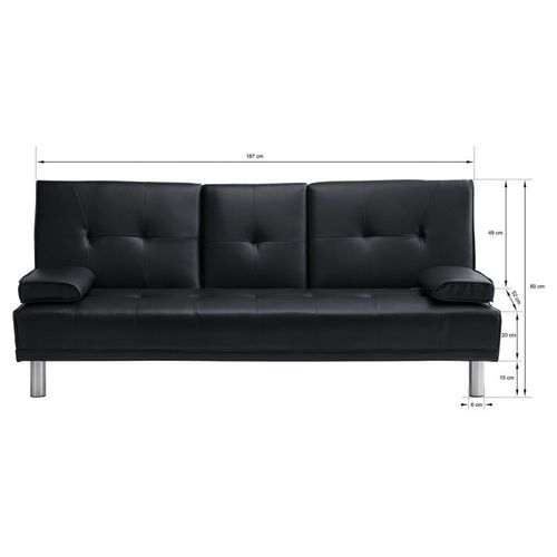 Sofa magnum czarny na Arena.pl