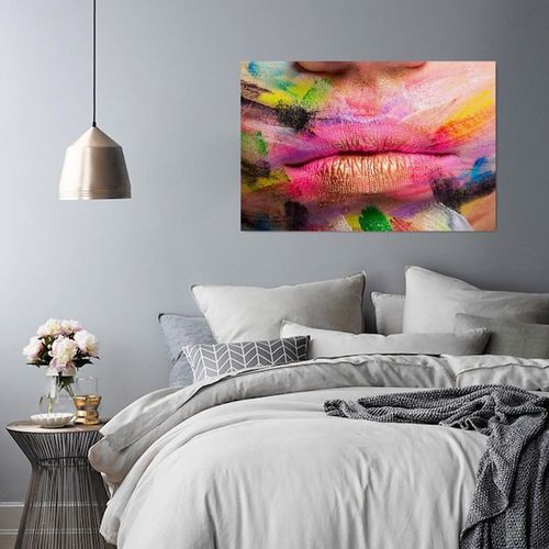 Obraz na płótnie - Canvas, Kolorowe usta 2 40x30 na Arena.pl