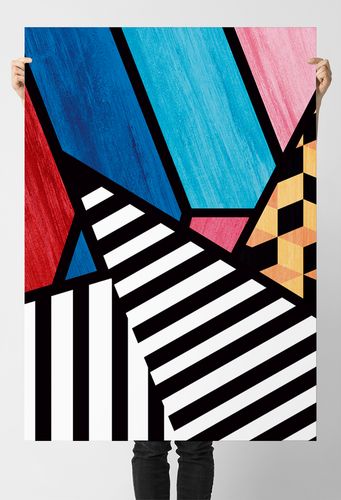 Plakat abstrakcja geometria 40x50 cm na Arena.pl