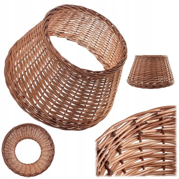 OSŁONA NA STOJAK CHOINKOWY WIKLINOWA 50 cm OSŁONKA POD CHOINKĘ KOSZ BOHO zdjęcie 1