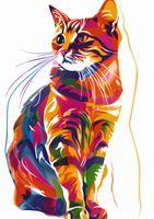 Plakat 42x59,4cm Nasycony Kot