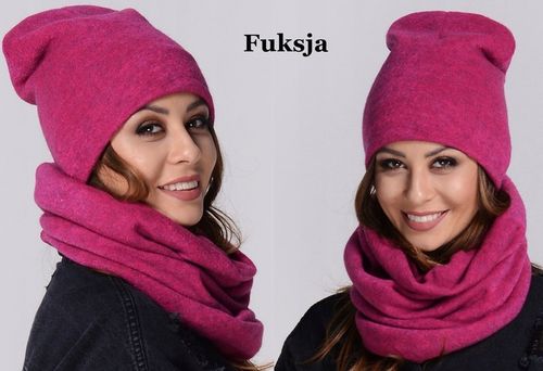 POLSKI - Komplet CZAPKA + KOMIN Tunel KOLORY K6 na Arena.pl