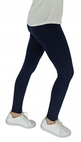 LEGINSY damskie GRANATOWY OCIEPLANE BEZSZWOWE zdjęcie 5