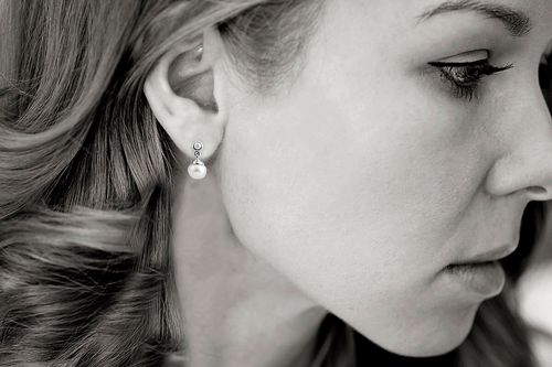 Srebrne kolczyki Staviori z perłami na Arena.pl