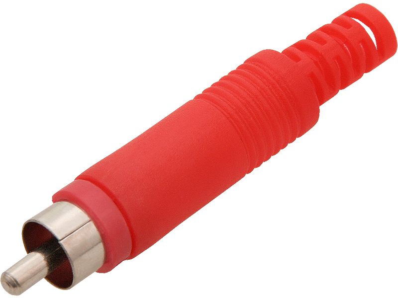 Wtyk RCA cinch  CZERWONY HQ zdjęcie 1