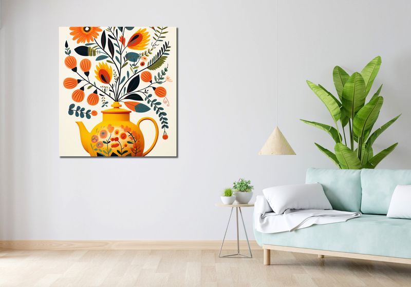 Obraz 90x100cm Bujna Herbata zdjęcie 2
