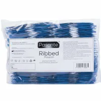 pasante ribbed passion - prezerwatywy z wypustkami, 144 sztuki, lateks