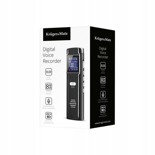 Dyktafon kieszonkowy Pamięć 8GB Mikrofon stereo na Arena.pl