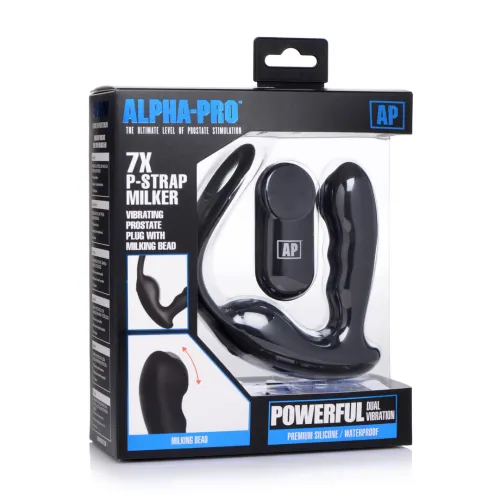 xr brands p-strap milker masażer prostaty z uprzężą, 7 trybow, czarny na Arena.pl