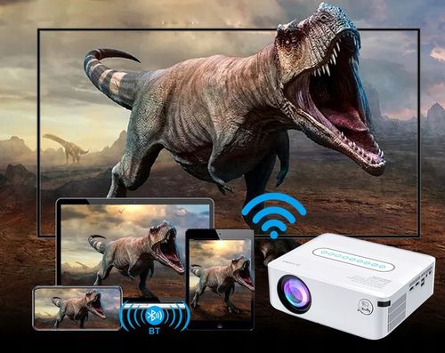 PROJEKTOR RZUTNIK ANDROID SMART TV WIFI FULL HD 12000LM 4K LED na Arena.pl