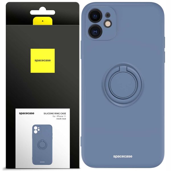 Spacecase Silicone Ring Iphone 11 Blue zdjęcie 1