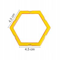 MAGNETYCZNE KLOCKI KONSTRUKCYJNE EDUKACYJNE NAUKA ZESTAW 72 ELE. + PUDEŁKO