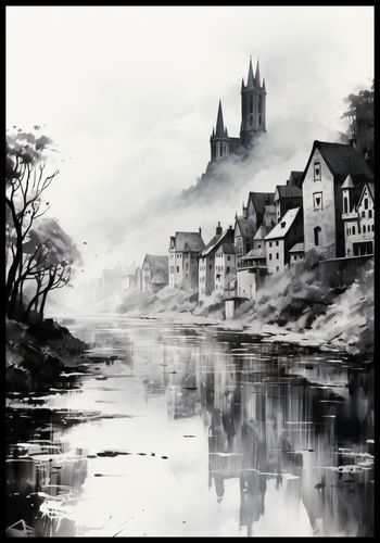 Plakat 68x98cm Mglisty Refleks na Arena.pl