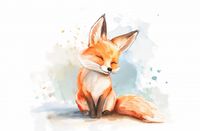 Plakat 91,5x60cm Zadowolony Lisek