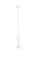 Lampa wisząca 1xE27 VERRE WHITE