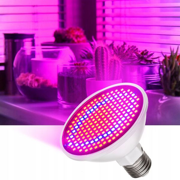 Lampa Panel do Wzrostu Uprawy Roślin 200 LED E27 zdjęcie 2