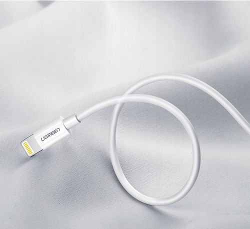 Kabel przewód do iPhone USB - Lightning MFI 1m 2.4A biały na Arena.pl