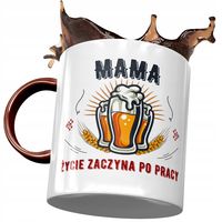 Kubek Bordowy Dla Mamy Matki Na Dzień Mamy Z Nadrukiem Ze Zdjęciem