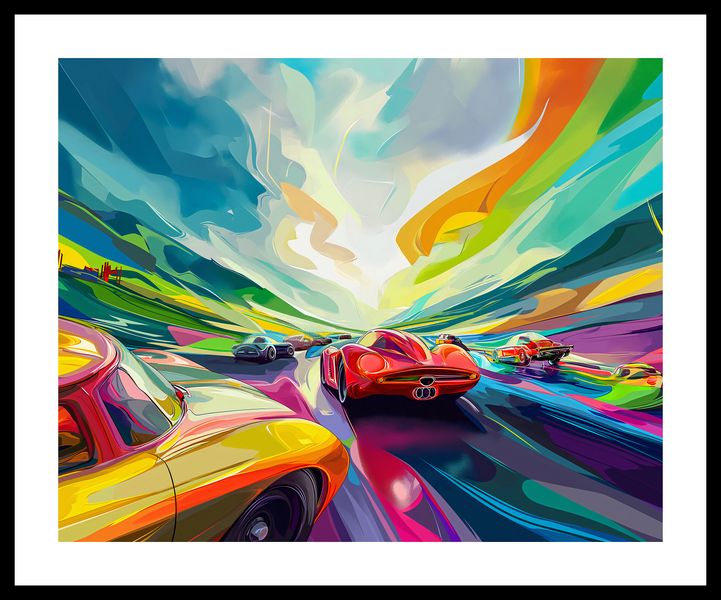 Plakat 50x40cm Wyścig Przy Barwach zdjęcie 3