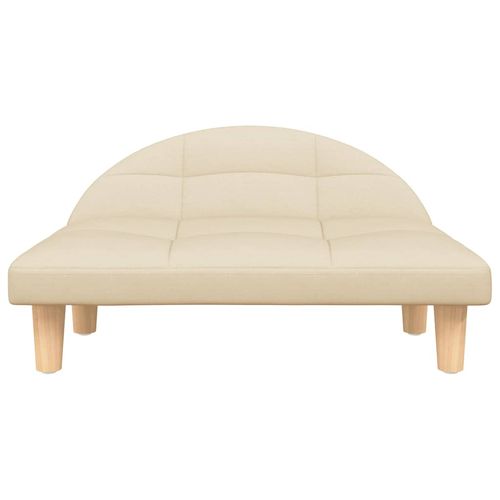 Legowisko dla psa, kremowe, 70x52x30 cm, obite tkaniną na Arena.pl