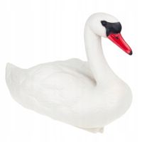 OZDOBNY ŁABĘDŹ PLASTIK FIGURA PŁYWAJĄCA ŁABĘDZIA FIGURKA DO STAWU OCZKA