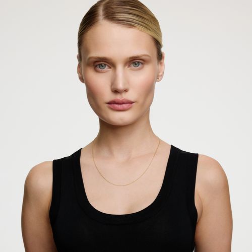 złoty łańcuszek 333 splot typu pancerka (curb chain) 42cm na Arena.pl