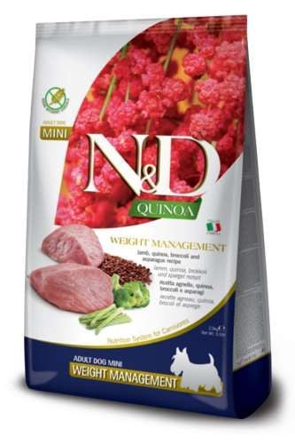 N&D Dog Quinoa Weight Management Lamb mini 800 gr na Arena.pl
