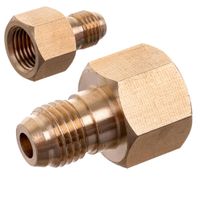 Redukcja reduktora Azot G 1/4" GZ - 1/4" SAE – mosiężna, Klimatyzacja