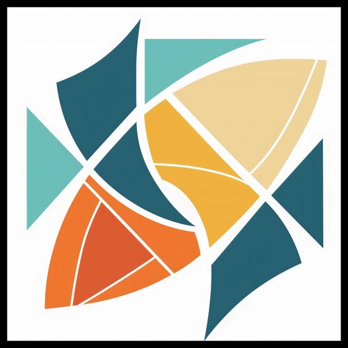 Plakat 70x70cm Geometria Wiatru na Arena.pl