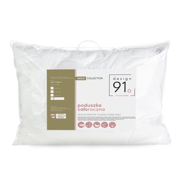 Poduszka GOLD 70x80 biała zdjęcie 2